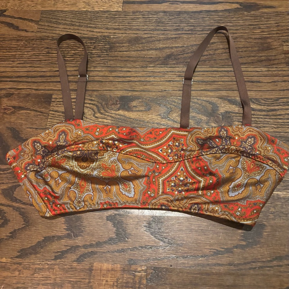 Malia Mills Temptress Paisley Print Bikini Top